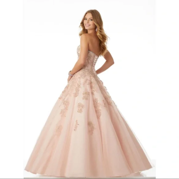 Mori Lee | Dresses | Prom Dress Morilee Ball Gown Quinceaera Sweet 6  Wedding Bat Mitzvah Bl | Poshmark